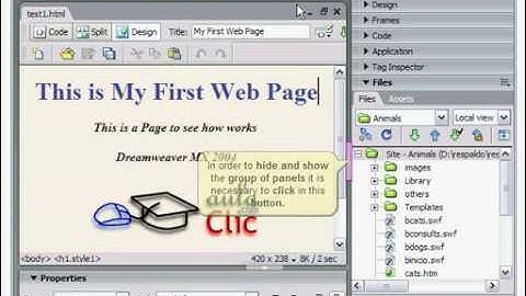 2. Dreamweaver - Dreamweaver Interface.avi
