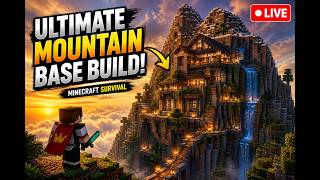 Ultimate Mountain Base Build 🏔️ Minecraft Survival LIVE! | Day 47