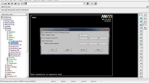 Thermal analysis of composite plate in ANSYS APDL