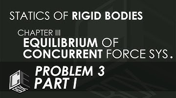 Statics of Rigid Bodies Chapter 3 Equilibrium of Concurrent Force Systems Problem 3 Part 1/2 (PH)