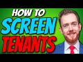 How to communicate  screen tenants  ontario landlords watch