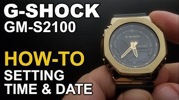 Gshock GM S2100  - Setting Time and Date Tutorial