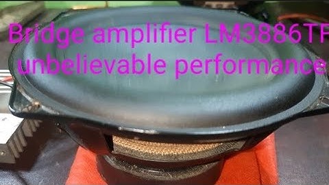 LM3886TF Bridge audio amplifier