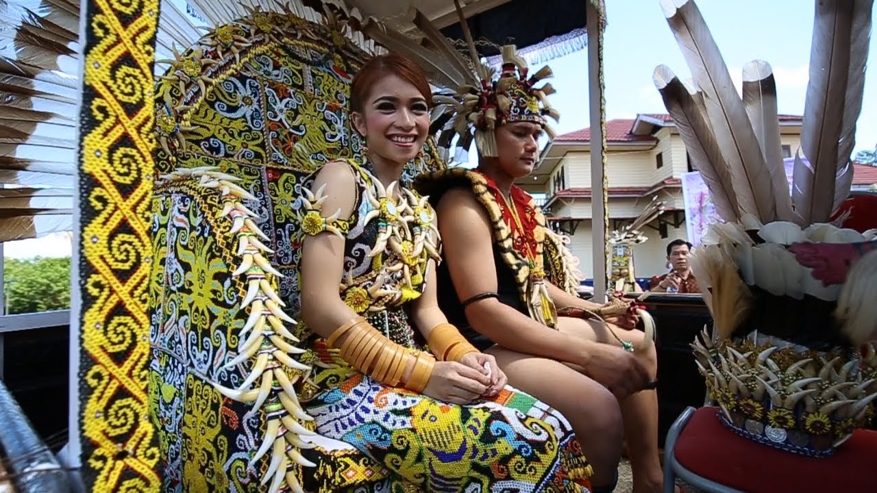 Prosesi Pekiban Pernikahan Adat suku Dayak Kenyah  Lepo 