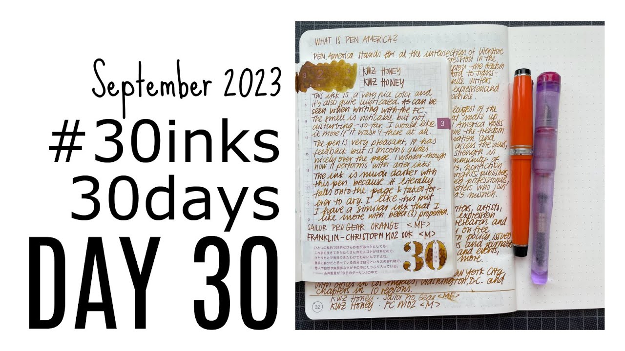 #30inks30days KWZ Honey. I put it in two pens and now all I smell is Vanilla!