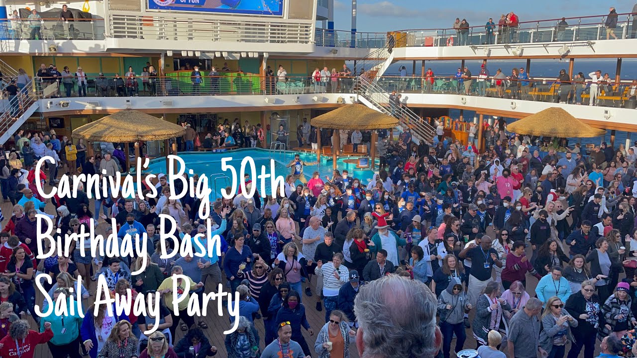 Carnival Cruises Big 50th Anniversary Sail Away Party Carnival Panorama