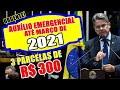 O FOCO AGORA É  PRORROGAR AUXÍLIO DE R$ 300 ATÉ MARÇO 2021.