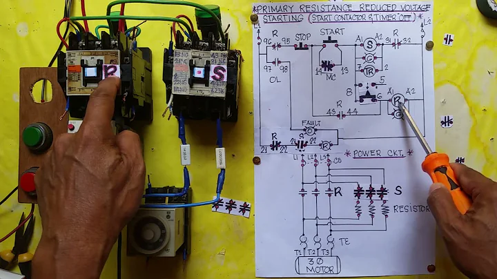 PART-1:PRIMARY RESISTANCE REDUCED VOLTAGE STARTER(Start Contactor,Timer Off)