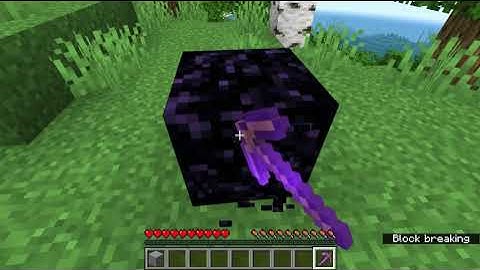 Can silk touch pickaxe break obsidian.