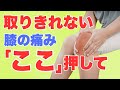 取り切れない膝の痛みを改善するために押してほしい２つのポイントとそのポイントのほぐし方