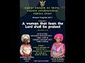 A woman that fears the Lord shall be praised 1-Evang. Toyin Fatunsin