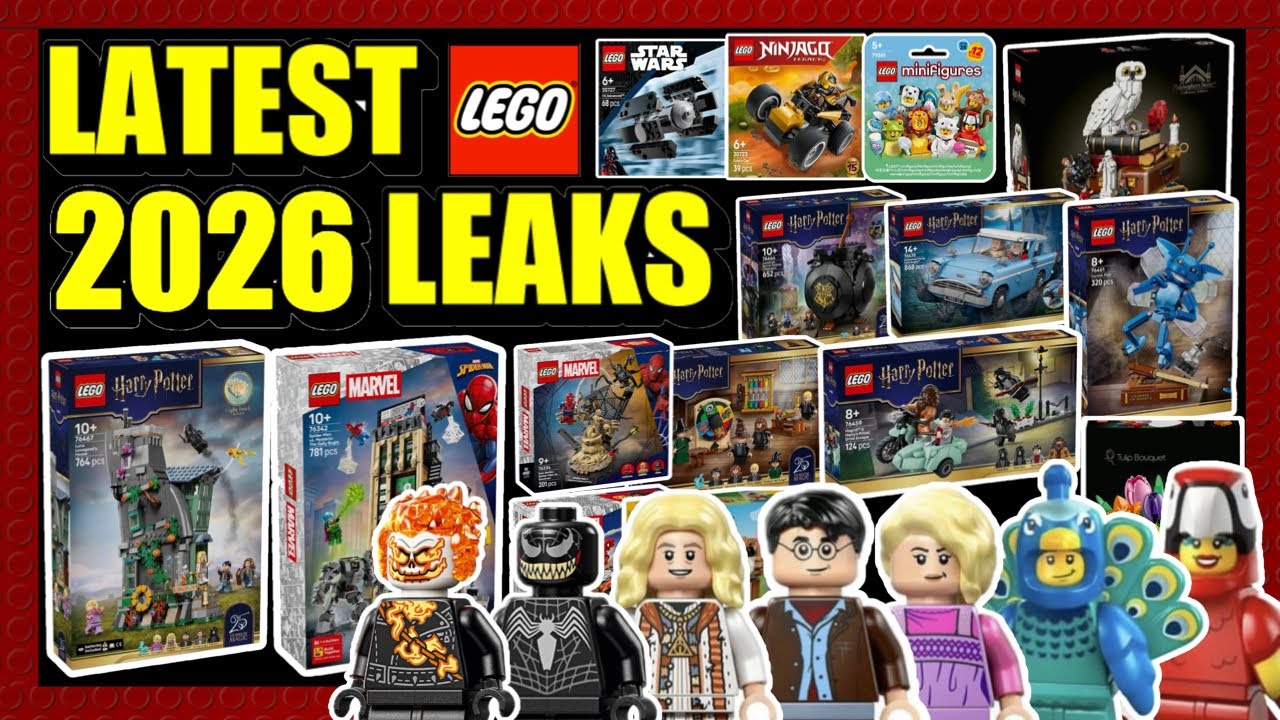 УТЕЧКА НОВЫХ НАБОРОВ LEGO! Marvel, Harry Potter, CMF, Star Wars, Botanicals, Technic и многое дру...