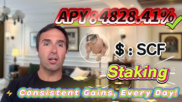 💰 Stable and risk-free! Solana SCF staking with 4828.41% APY verified results!