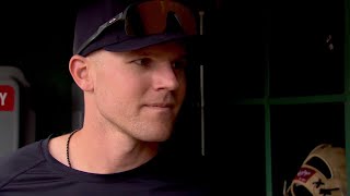 Jake Bauers interview at Fenway Park