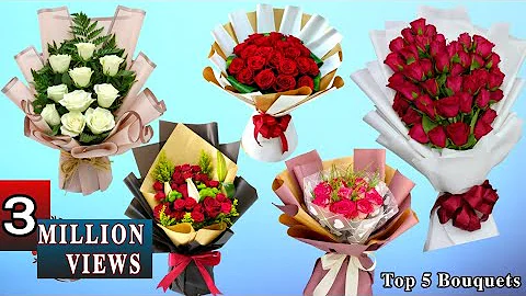 Top 5 Best Flower Bouquet | Flower Bouquet | Flower Wrapping Techniques | Flower Arrangement