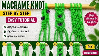 Easy Macrame Knot Tutorial | Macrame Basic Knot #tutorial #class #macrametutorial #macramecrafts