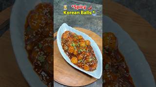 Let’s Make*Spicy 🌶️ Korean Potato Balls*🔥!!#shorts #cooking #experiment #korean #food #easyrecipe