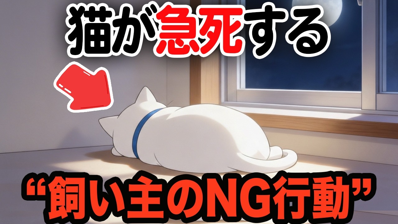 猫が急死する飼い主のNG行動【猫雑学】