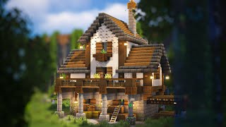 Minecraft | How To Build a Cozy Rustic House | Tutorial