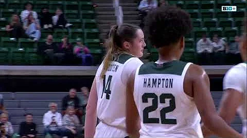 Grace VanSlooten Gets The And-One vs. Oakland | Michigan State Women's Basketball