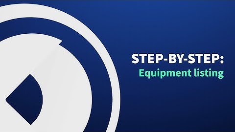 #1 EZtrack Video Tutorial Equipment Listing