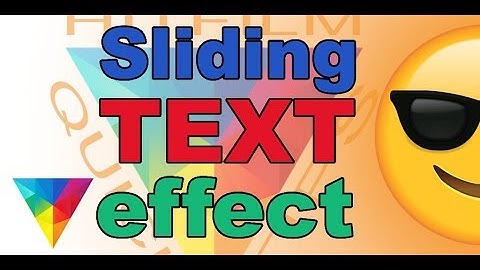 Simple sliding text effect - HitFilm Express Quick Tips