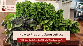 How to Prep Store Lettuce