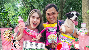 Thử Thách Cắm Trại Với Tất Cả Đồ Màu Hồng Cùng MON - Vê Vê Channel