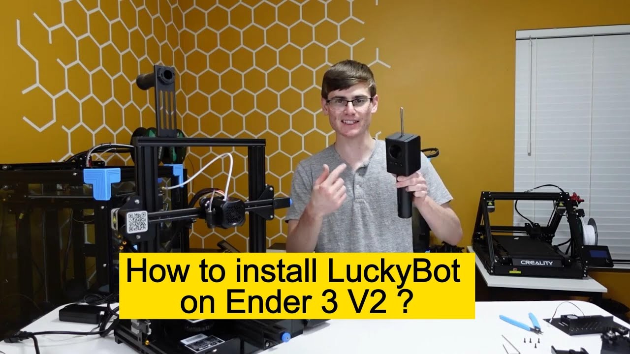 How to install LuckyBot 3d food printer extruder on Ender 3 V2 YouTube