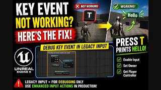How to Fix Keyboard Events Not Working in Unreal Engine 5 (Legacy Input)