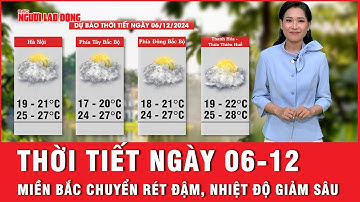 Thời tiết ngày 06-12: Đón không khí lạnh mạnh nhất đầu mùa, nhiệt độ miền bắc giảm sâu | Thời sự