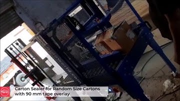 Carton Sealer for Random Size Cartons With 90 mm Tape Overlay | End Of Line Packing