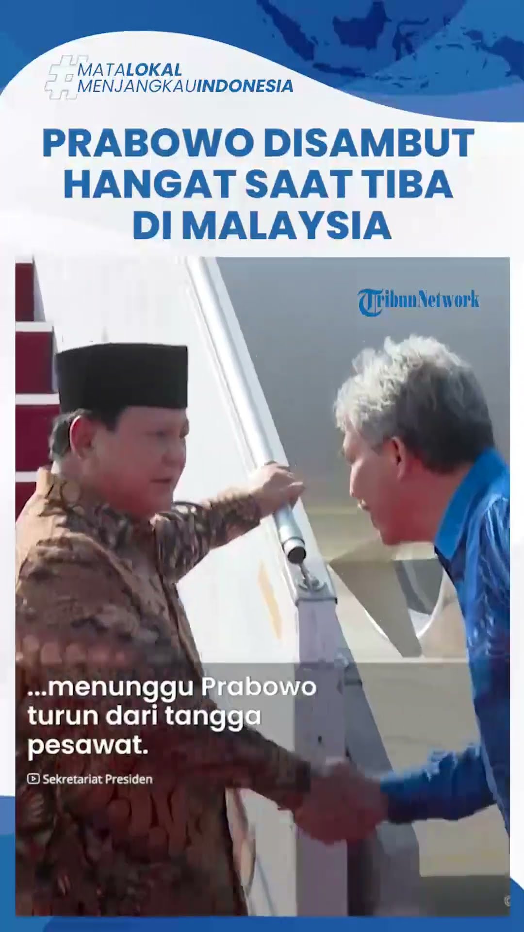 Prabowo Disambut Hangat saat Tiba di Malaysia, Menlu Jabat Tangan Buat Presiden Hentikan Langkah
