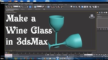 Autodesk 3dsMax tutorials Modeling of Wine Glass using Lathe Modifier