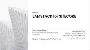 Jamstack for Sitecore