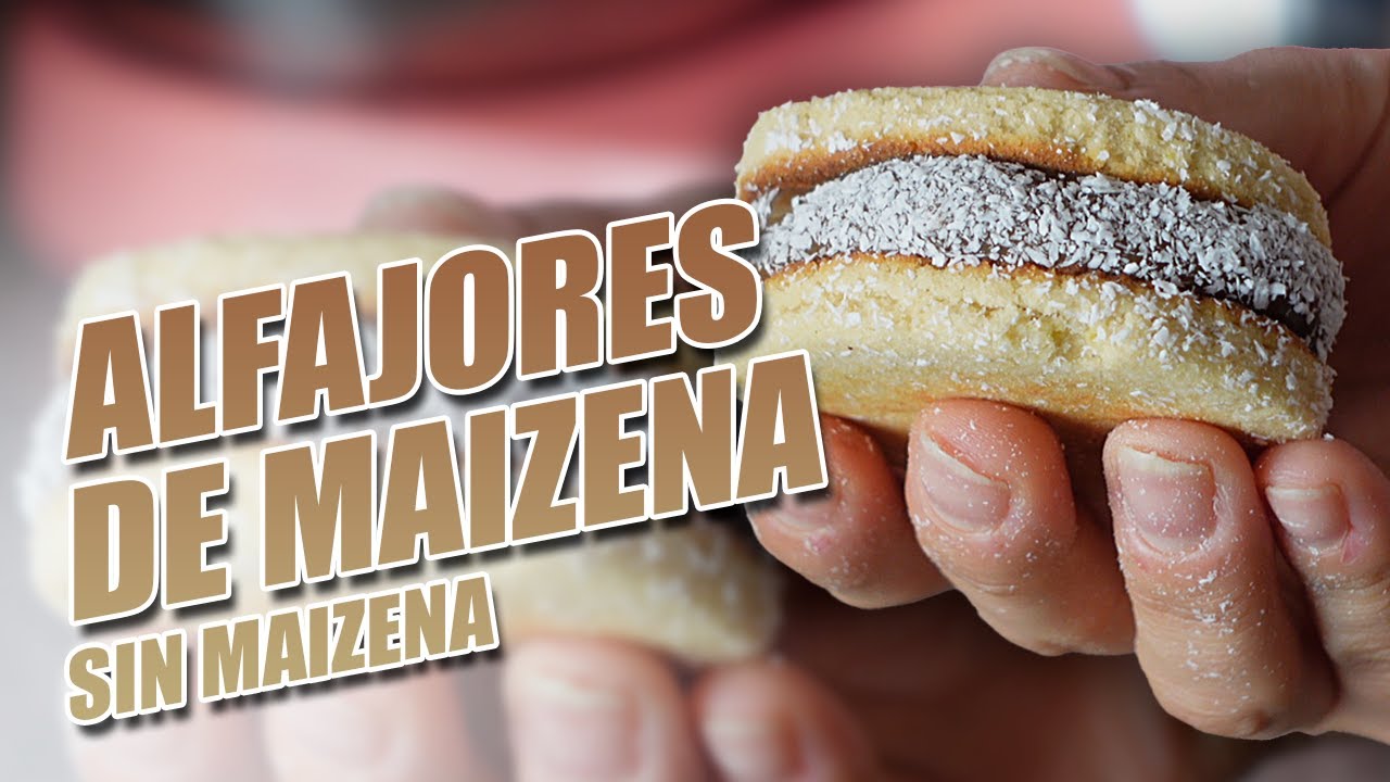 ALFAJORES de MAIZENA sin usar MAIZENA - Ideal para Celíacos y Diabéticos