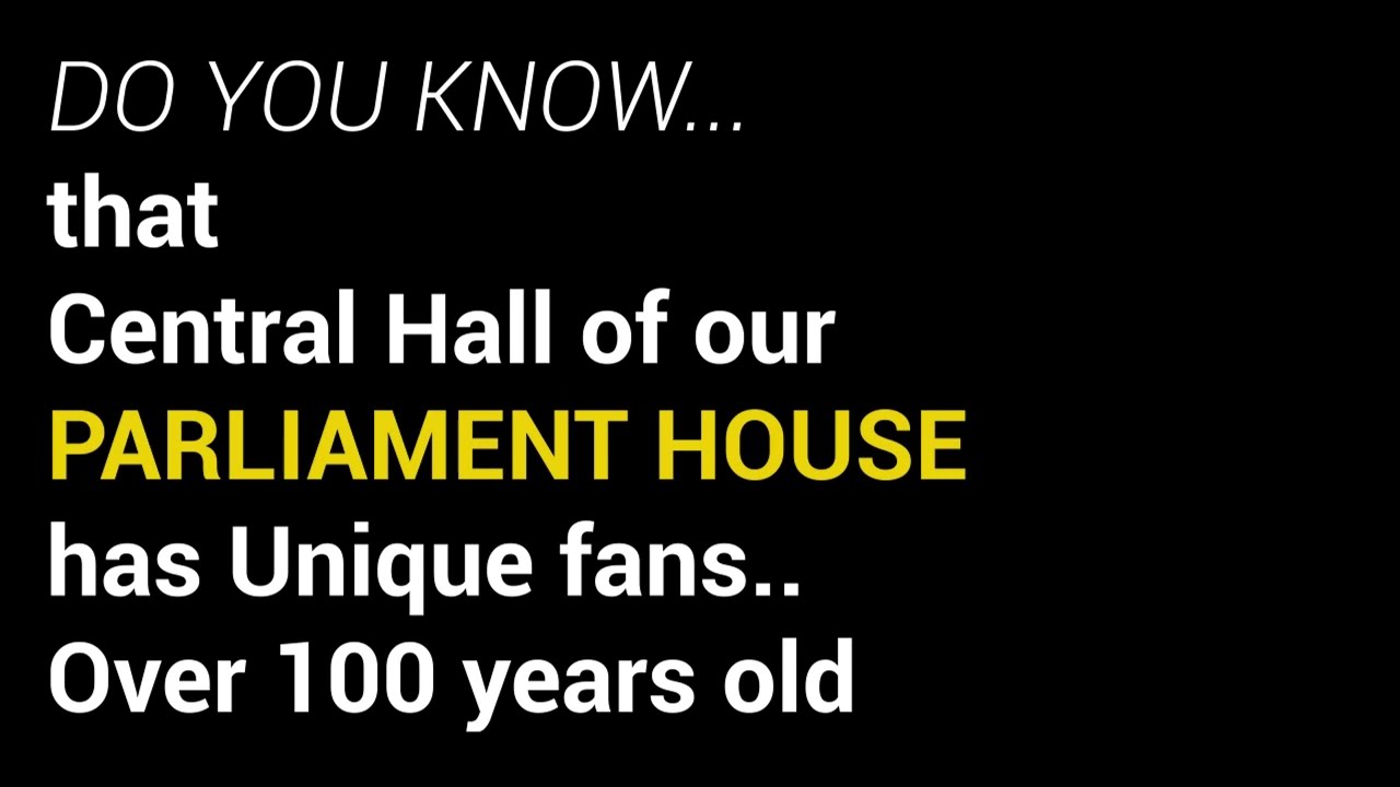 Vintage Fan in Indian Parliament