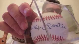 Mickey Mantle signed ball ruined by PSA/DNA