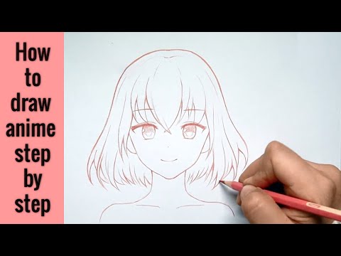 Vẽ Chân Dung Anime - Hướng dẫn vẽ anime đơn giản từng bước | How to draw anime step by step