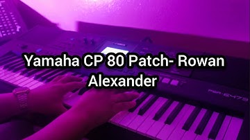 Yamaha CP 70/ CP 80 Patch on Yamaha PSR E473- Rowan Alexander