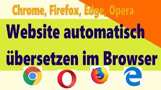 Webseite im Browser automatisch übersetzen in Chrome, Firefox, Opera, Edge screenshot 3