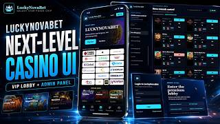 🚀 LuckyNovaBet Next-Level Casino UI | Cyan Gaming App, VIP Login & Smart Admin 💠 screenshot 2