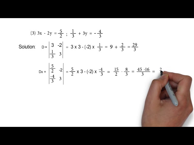 3x 2y 5 2 And 1 3 3y 4 3 Problem Set 1 Q5 3 Linear Equation In Two Variables Youtube