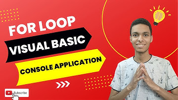 شرح جملة For التكرارية فى لغة ال Visual Basic Console Application