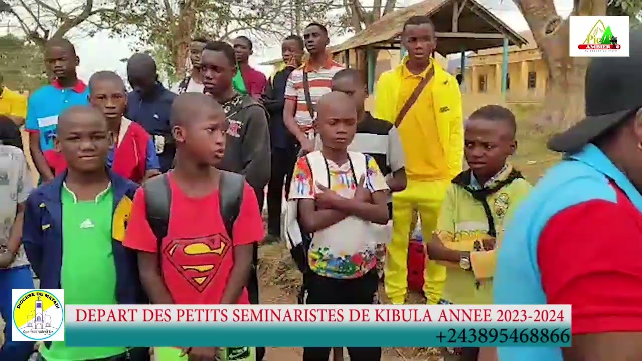 Départ des Petits Séminaristes de KIBULA à KIBULA, pour la Rentrée Scolaire (année 2023-2024)