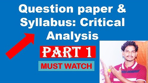 Question Paper and Syllabus Discussion  ।।  Critical Analysis ।। Question paper 2015  #IITGUWAHATI