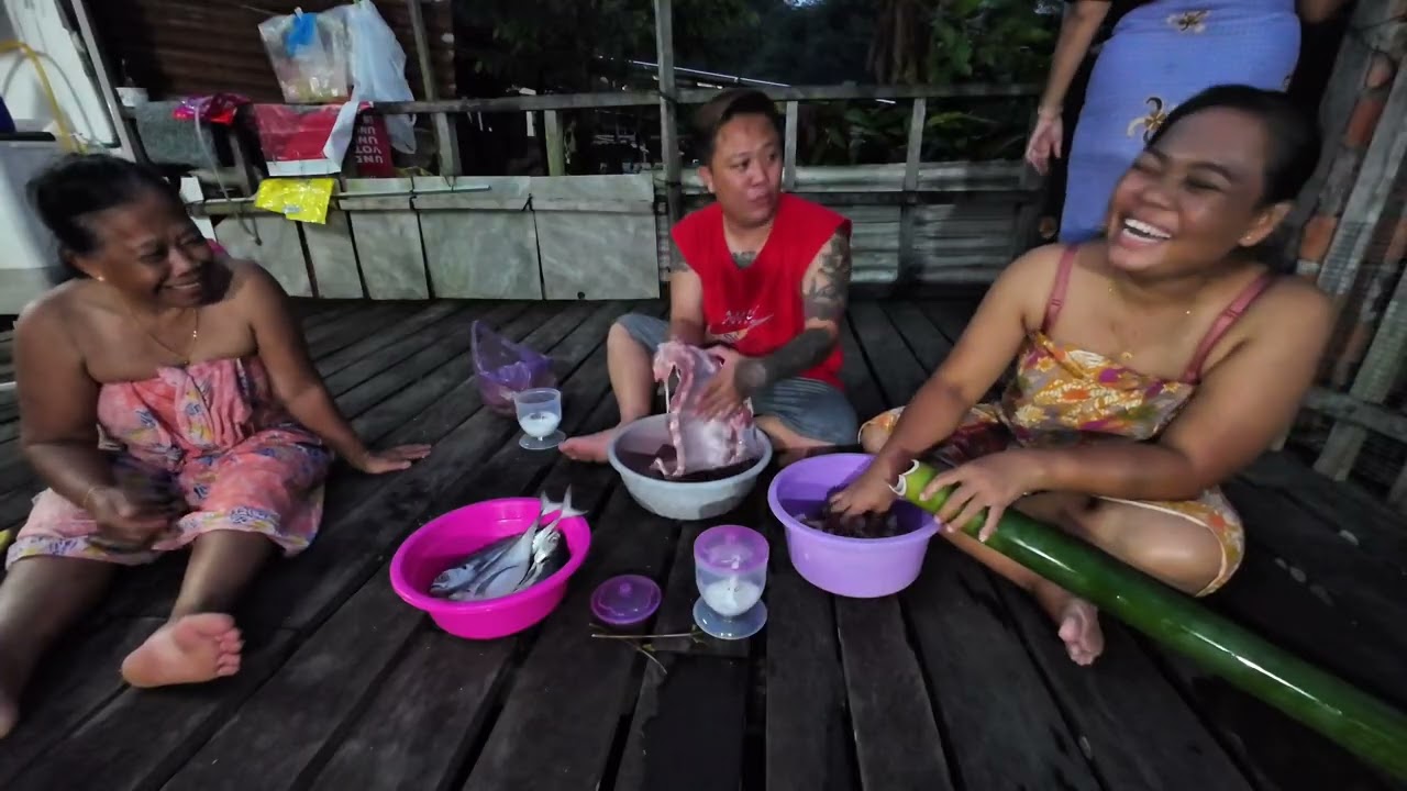 KUMANG JAWAI SAKIT LUTUT // MALAM BBQ SANTAI BERSAMA FAMILY // 