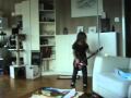 Van Halen Panama on a plastic guitar by 7 year old girl.