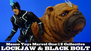 Mezco Black Bolt and Lockjaw Inhumans Marvel One:12 Collective Action Figure Review