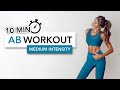 10 MIN AB WORKOUT (Medium Intensity) | Orta Seviye Karın Antrenmanı | Eylem Abaci